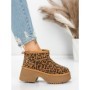 Ghete Dama din piele naturala 5W70 LEOPARD PRINT | PANTOFUL