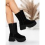Ghete Dama din piele naturala 5W71 BLACK | PANTOFUL