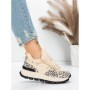 Pantofi Casual Dama din piele naturala 58W26 YELLOW-LEOPARD | PANTOFUL