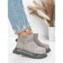 Ghete Dama din piele naturala 58W28 GREY | PANTOFUL