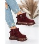 Ghete Dama din piele naturala 58W28 WINERED | PANTOFUL