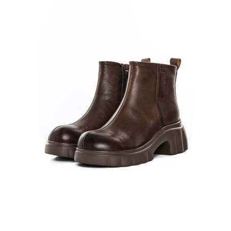 Ghete Dama din piele naturala 82620 COFFEE | ADVANCER