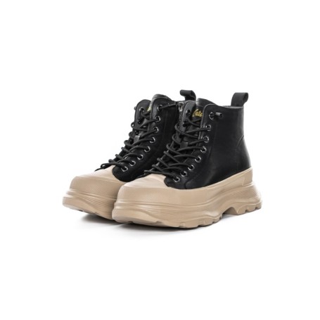 Ghete Dama din piele naturala 66081 BLACK | ADVANCER