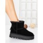 Ghete Dama din piele naturala 5W93 BLACK | PANTOFUL