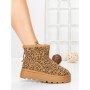 Ghete Dama din piele naturala 5W93 LEOPARD PRINT | PANTOFUL