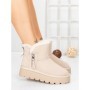 Ghete Dama din piele naturala 5W95 KHAKI | PANTOFUL