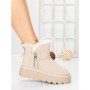 Ghete Dama din piele naturala 5W95 KHAKI | PANTOFUL