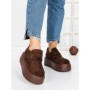 Ghete Dama cu Platforma 58WL18 BROWN | MEI