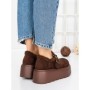 Ghete Dama cu Platforma 58WL18 BROWN | MEI