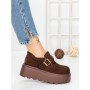 Ghete Dama cu Platforma 58WL18 BROWN | MEI