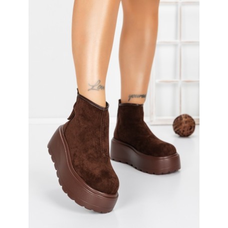 Ghete Dama cu Platforma 58WL19 BROWN | MEI