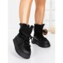 Ghete Dama cu Platforma 5GB9 BLACK | MEI