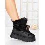 Ghete Dama cu Platforma 5GB9 BLACK | MEI
