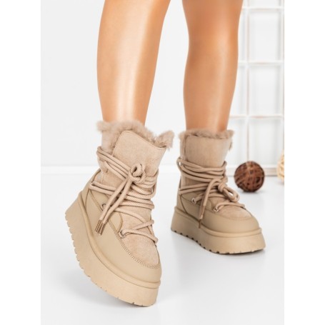 Ghete Dama cu Platforma 5GB9 KHAKI | MEI