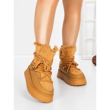 Ghete Dama cu Platforma 5GB9 YELLOW | MEI