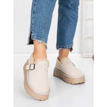 Ghete Dama din piele naturala 5W91 BEIGE | PANTOFUL