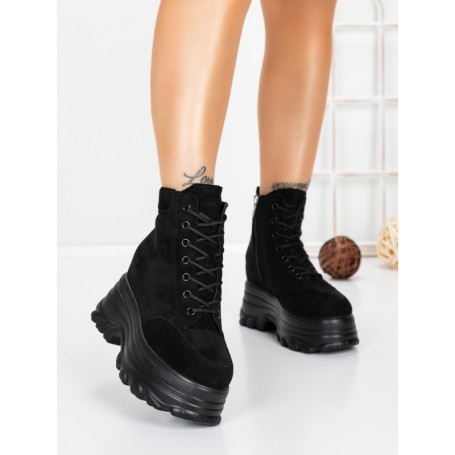 Ghete Dama cu Platforma 58WL30 BLACK | MEI