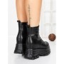 Ghete Dama cu Platforma 58WL31 BLACK | MEI