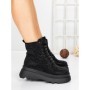 Ghete Dama cu Platforma 5WL87 BLACK | MEI