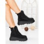 Ghete Dama cu Platforma 5WL87 BLACK | MEI