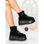 Ghete Dama cu Platforma 56WL12 BLACK | MEI
