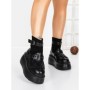 Ghete Dama cu Platforma 56WL12 BLACK | MEI