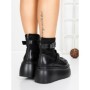 Ghete Dama cu Platforma 56WL12 BLACK | MEI