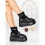 Ghete Dama cu Platforma 56WL12 BLACK | MEI