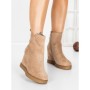 Ghete Dama cu Platforma 5AH51 DARK BEIGE | MEI