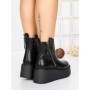 Ghete Dama cu Platforma 5AH56 BLACK | MEI