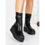 Ghete Dama cu Platforma 5AH57 BLACK | MEI