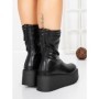 Ghete Dama cu Platforma 5AH57 BLACK | MEI