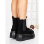Ghete Dama cu Platforma 56WL9 BLACK | MEI