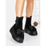 Ghete Dama cu Platforma 56WL10 BLACK | MEI