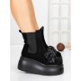 Ghete Dama cu Platforma 56WL10 BLACK | MEI
