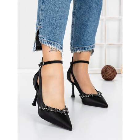 Pantofi Stiletto 5DC26 BLACK | MEI