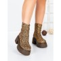 Ghete Dama cu Platforma 5WL77 LEOPARD PRINT | MEI