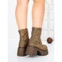 Ghete Dama cu Platforma 5WL77 LEOPARD PRINT | MEI