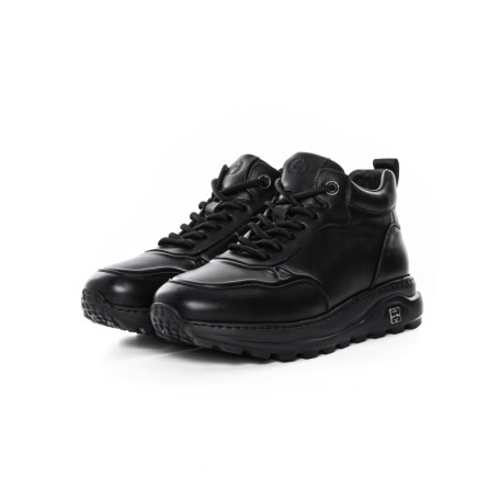 Ghete Barbati din piele naturala 6908 BLACK | ADVANCER