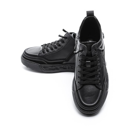 Ghete Barbati din piele naturala 88805 BLACK | ADVANCER