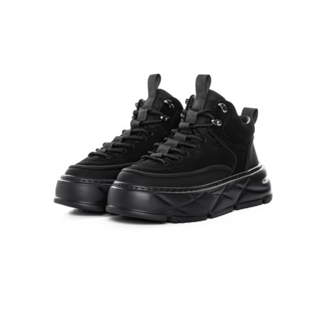 Ghete Barbati din piele naturala 88860 BLACK | ADVANCER