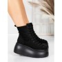 Ghete Dama cu Platforma 56WL11 BLACK | MEI