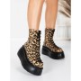 Ghete Dama cu Platforma 56WL11 LEOPARD PRINT | MEI