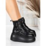 Ghete Dama cu Platforma 56WL13 BLACK | MEI