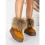 Ghete Dama din piele naturala 3ASJN73 YELLOW | PANTOFUL