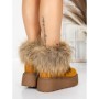 Ghete Dama din piele naturala 3ASJN73 YELLOW | PANTOFUL