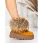 Ghete Dama din piele naturala 3ASJN73 YELLOW | PANTOFUL