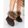 Ghete Dama din piele naturala 3ASJN73 BROWN | PANTOFUL