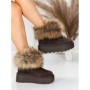 Ghete Dama din piele naturala 3ASJN73 BROWN | PANTOFUL