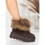 Ghete Dama din piele naturala 3ASJN73 BROWN | PANTOFUL